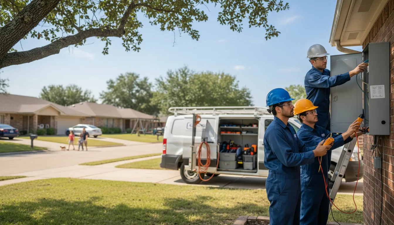 Certified electrician providing emergency electrical services in Cedar Falls, IA